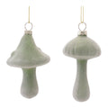 Glass Mushroom Ornaments (Set of 12)