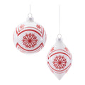 Glass Holiday Ornaments (Set of 6)