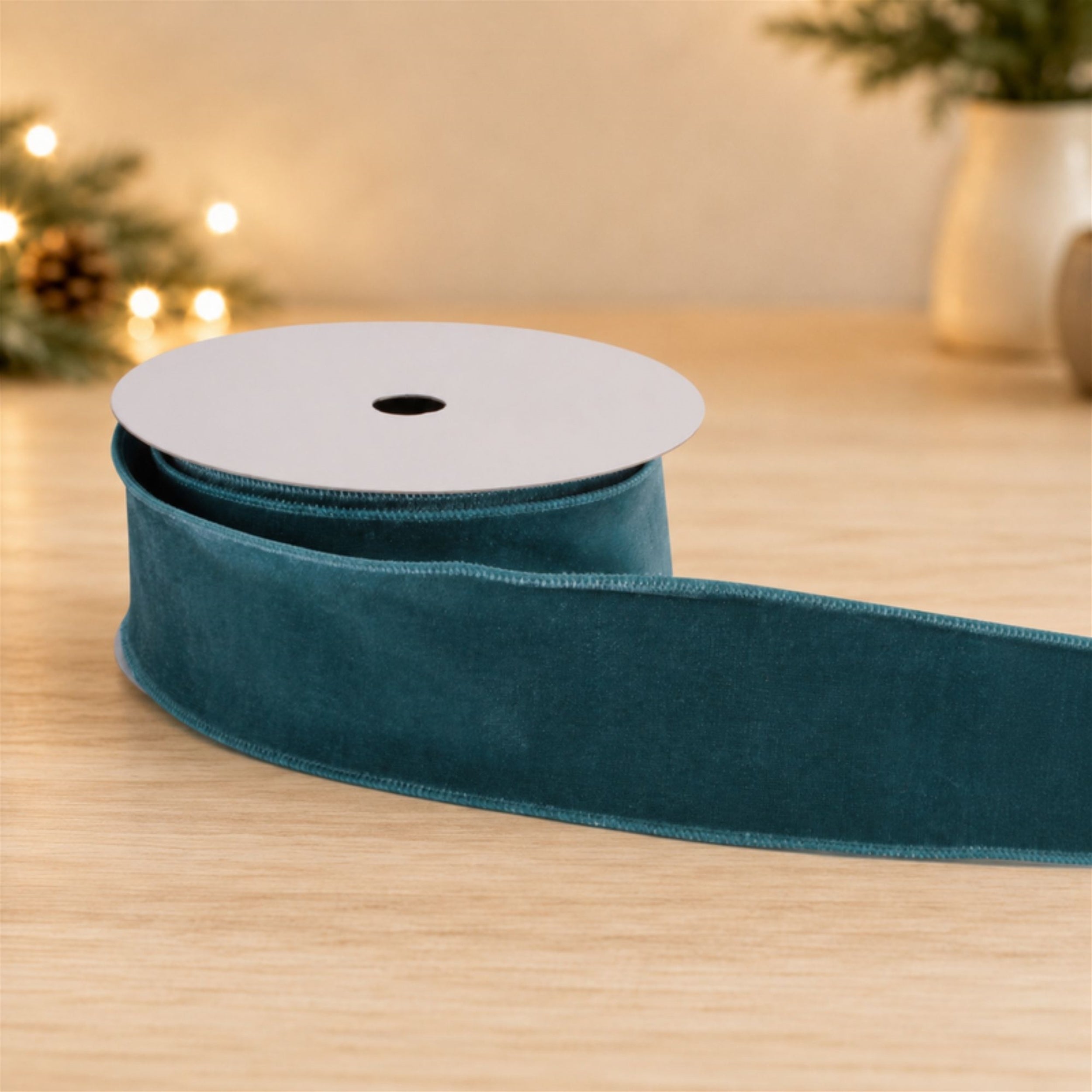 Solid Velvet Wired Polyester Ribbon 2.5" x 10 Yds.