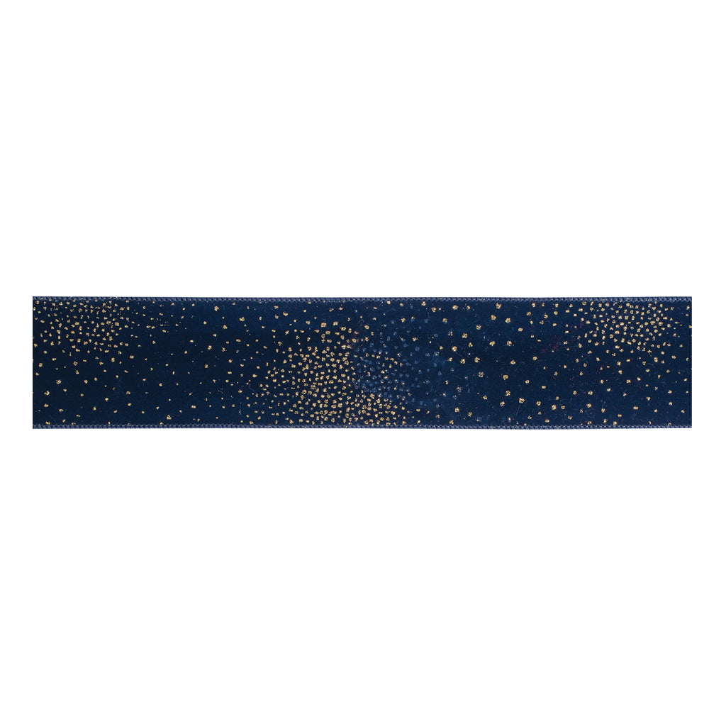 Speckled\ Wired Polyester Ribbon 2.5" x 10 Yds.