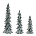 Glittered Pine Tree (Set of 3)