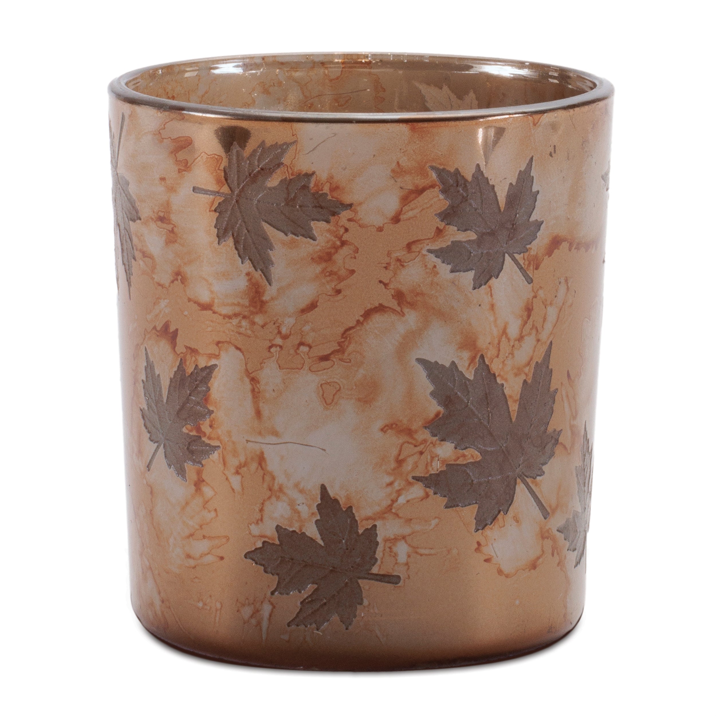 Autumn Leaf Glass Votive Holder (Set of 3)
