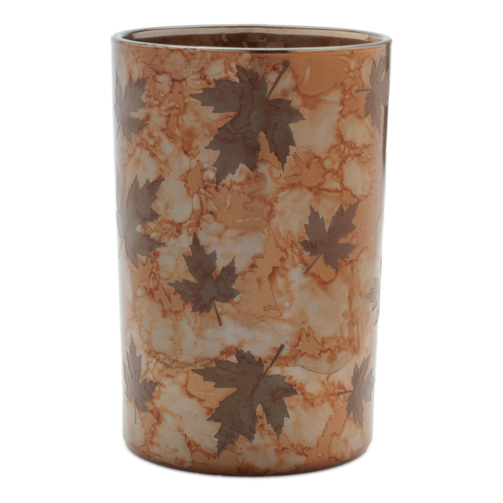 Autumn Leaf Glass Candle Holder (Set of 3)