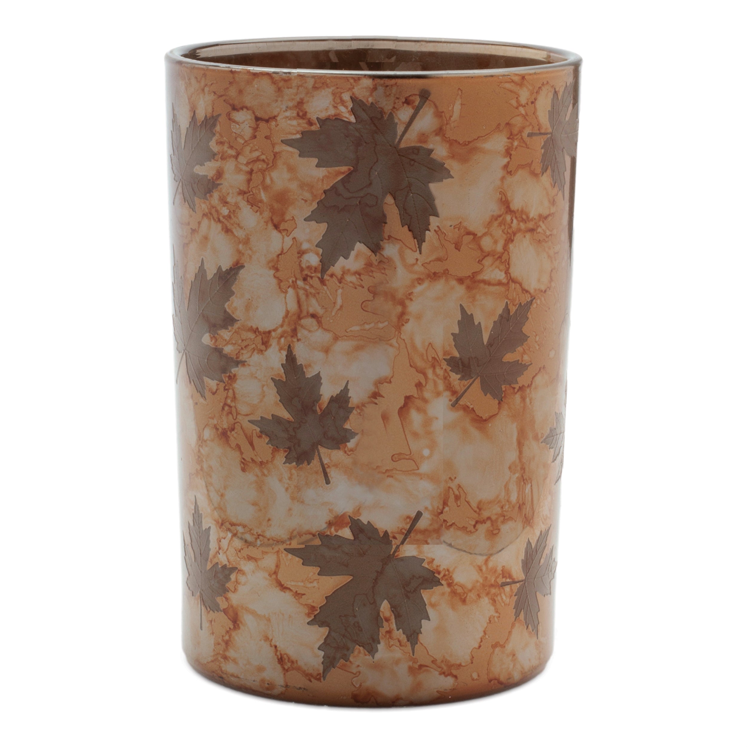 Autumn Leaf Glass Candle Holder (Set of 3)