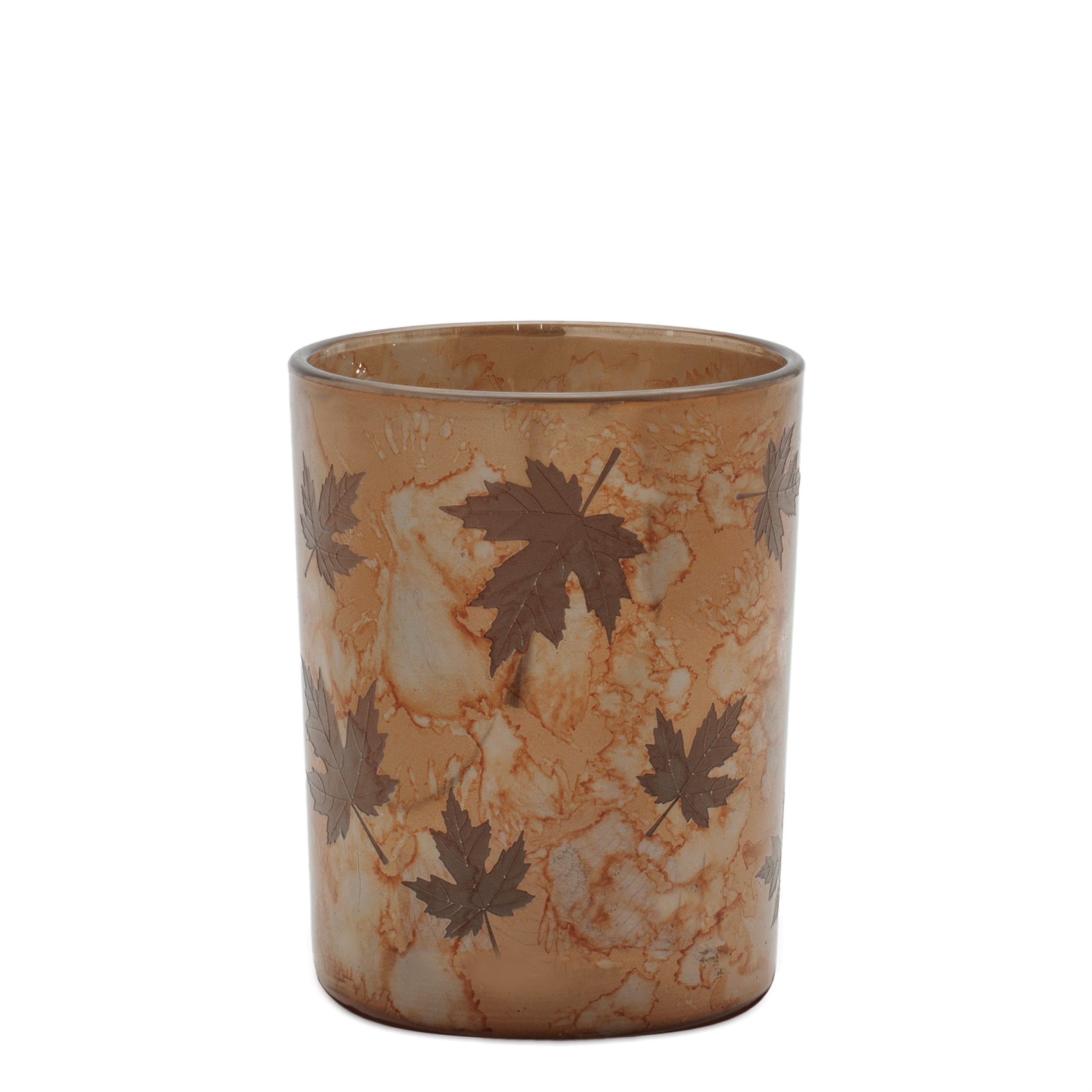 Autumn Leaf Glass Candle Holder (Set of 3)