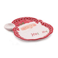 Santa ÒHo Ho HoÓ Ceramic Plate (Set of 2)