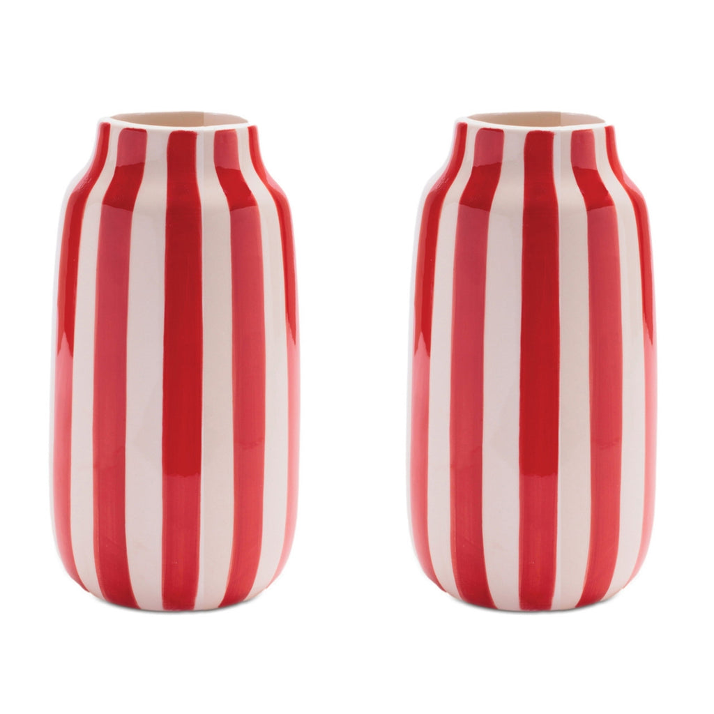 Striped Dolomite Vase (Set of 2)