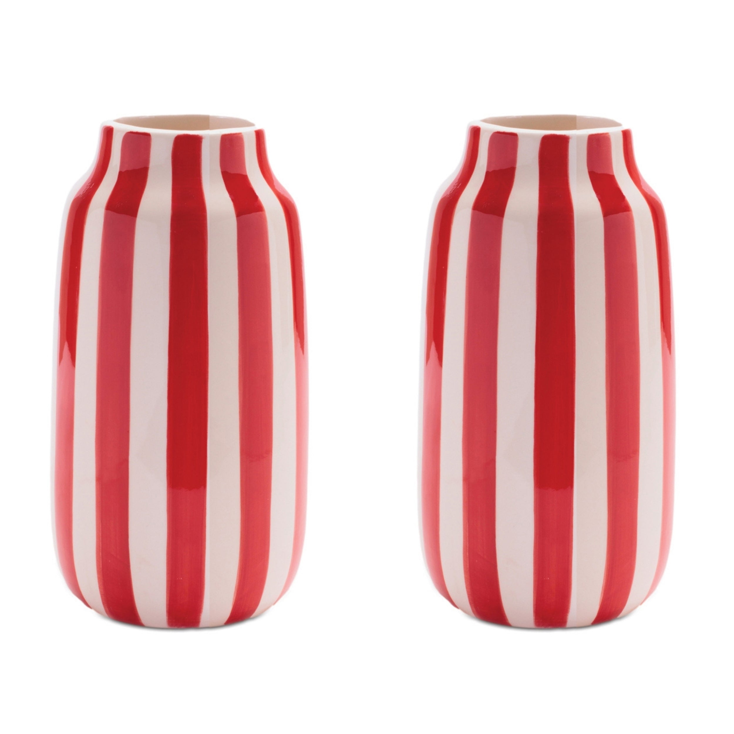Striped Dolomite Vase (Set of 2)