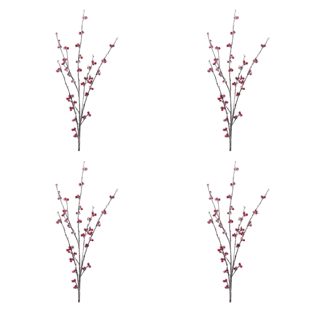 Iced Berry Twig Spray (Set of 4)