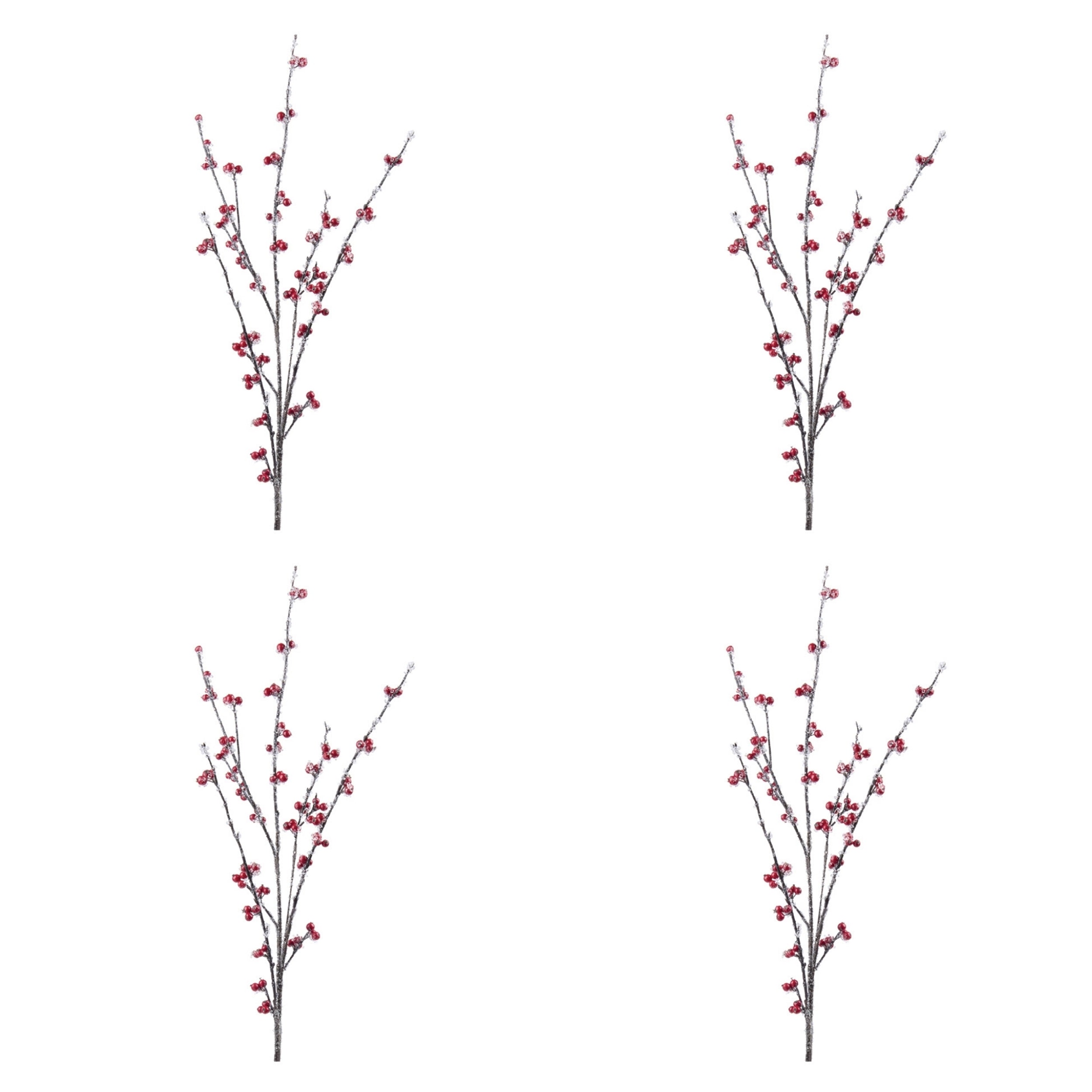 Iced Berry Twig Spray (Set of 4)