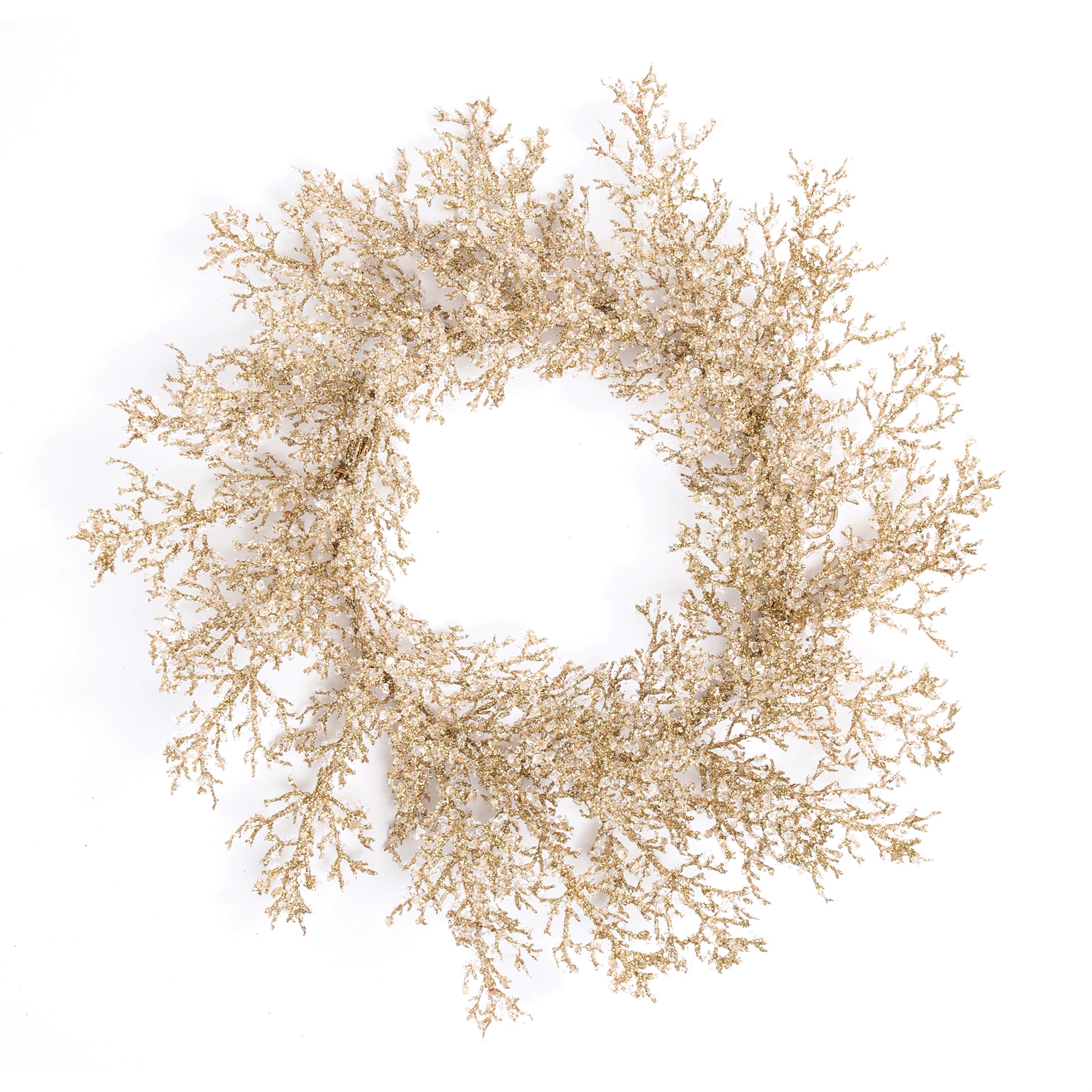 Iced Twig Wreath 24"D