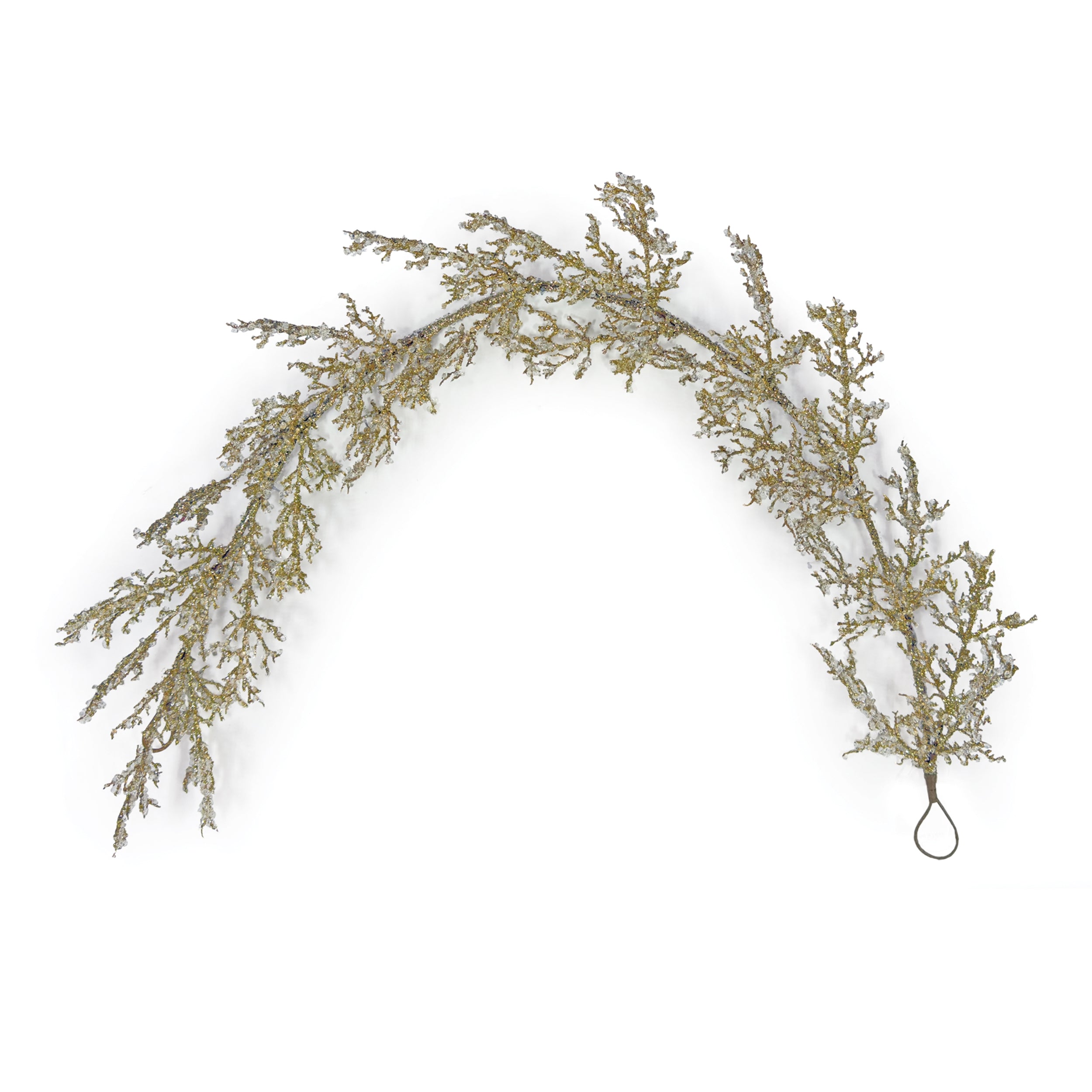 Metallic Iced Pine Garland 5'L