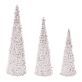 Tinsel Cone Tree (Set of 3)
