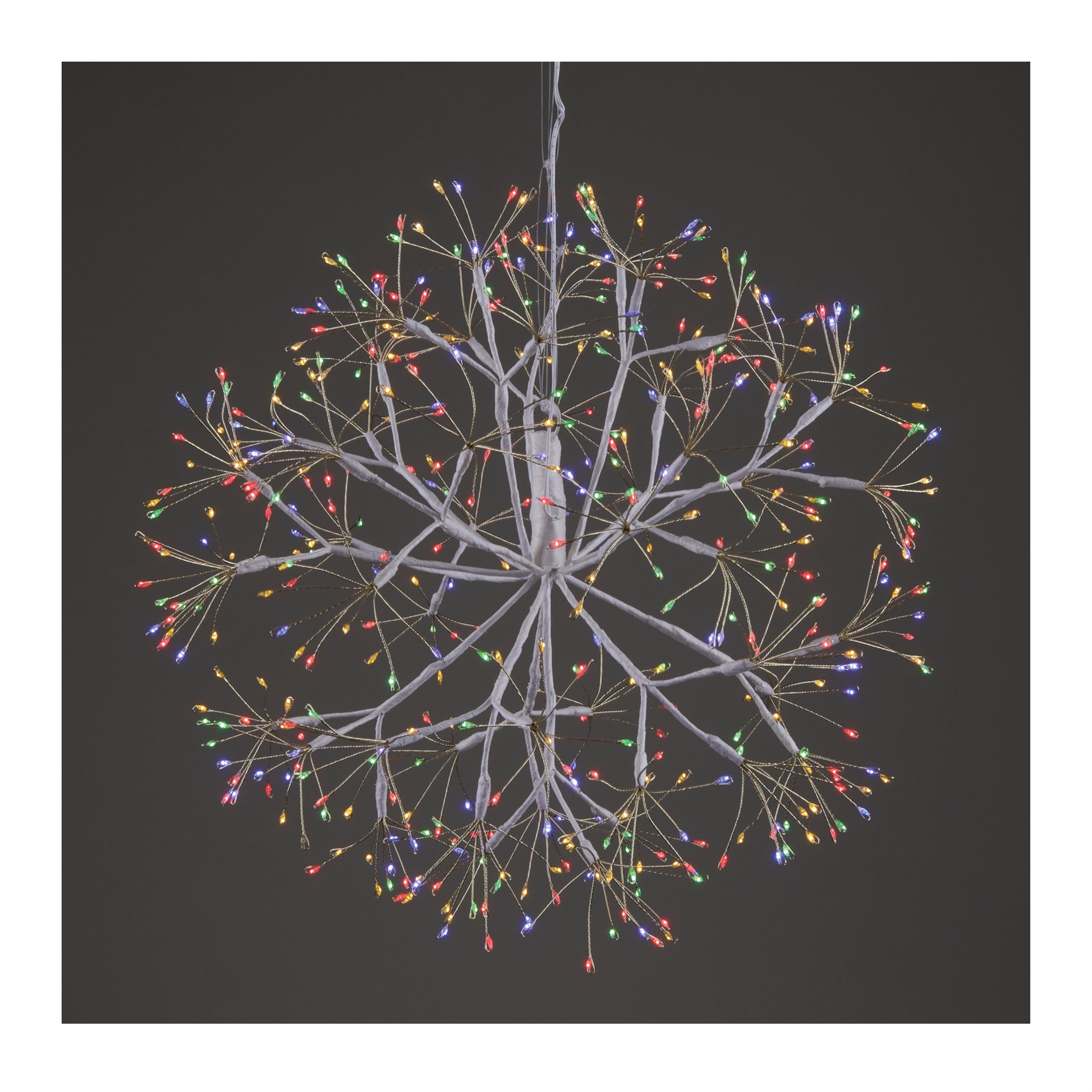 Multicolor LED Hanging Orb 17.5"D