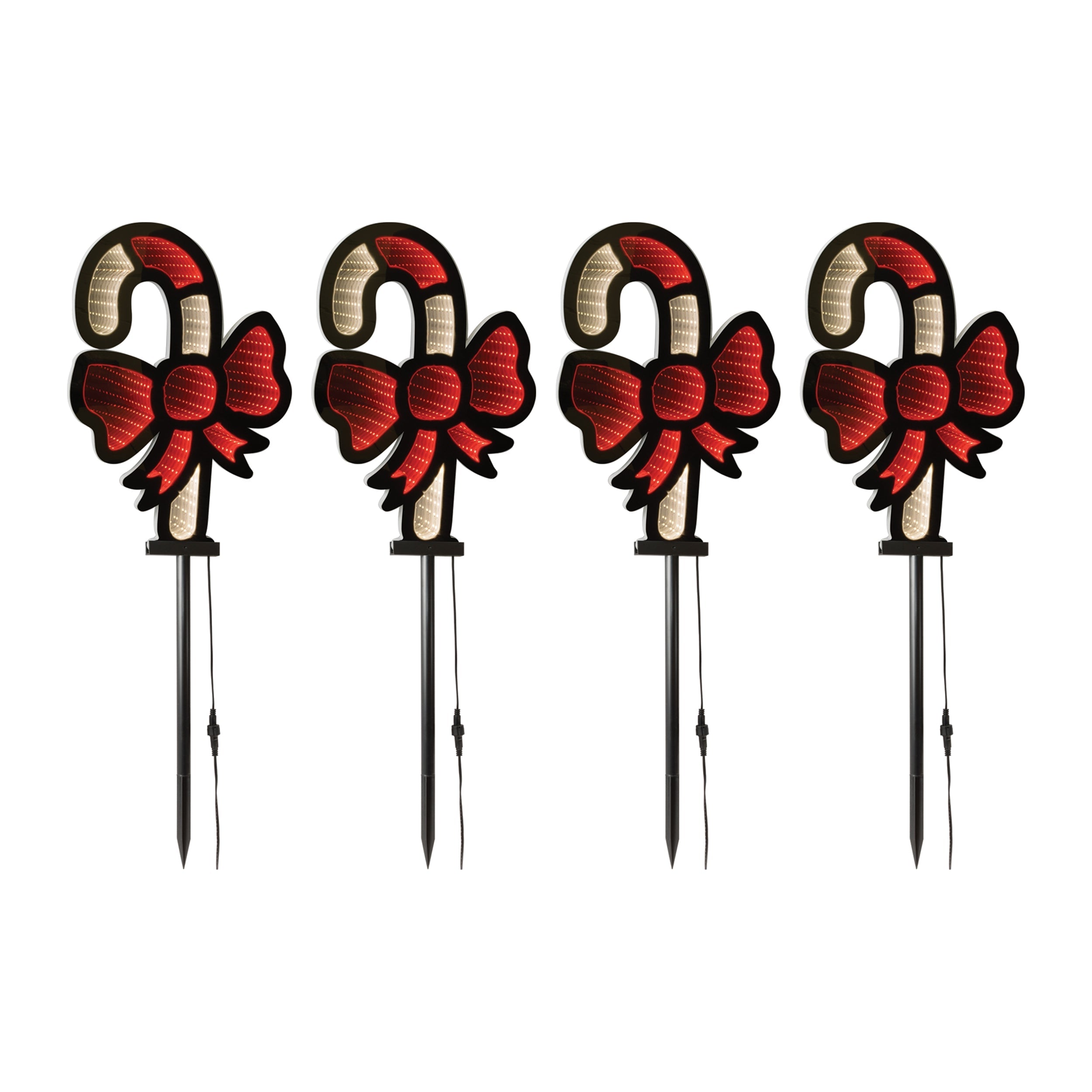 Candy Cane Pathway Light Ekkolight (Set of 4)