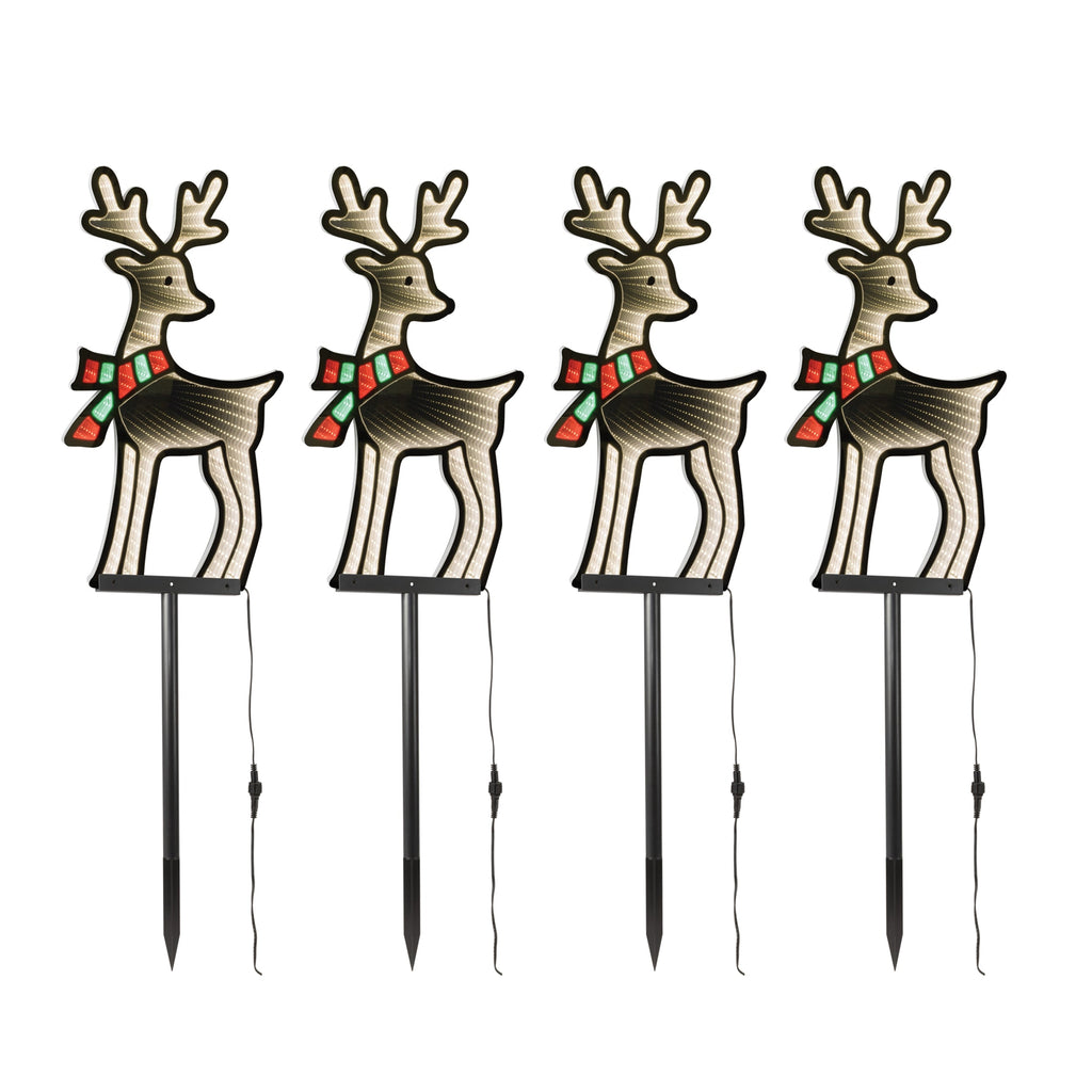 Reindeer Pathway Light Ekkolight (Set of 4)