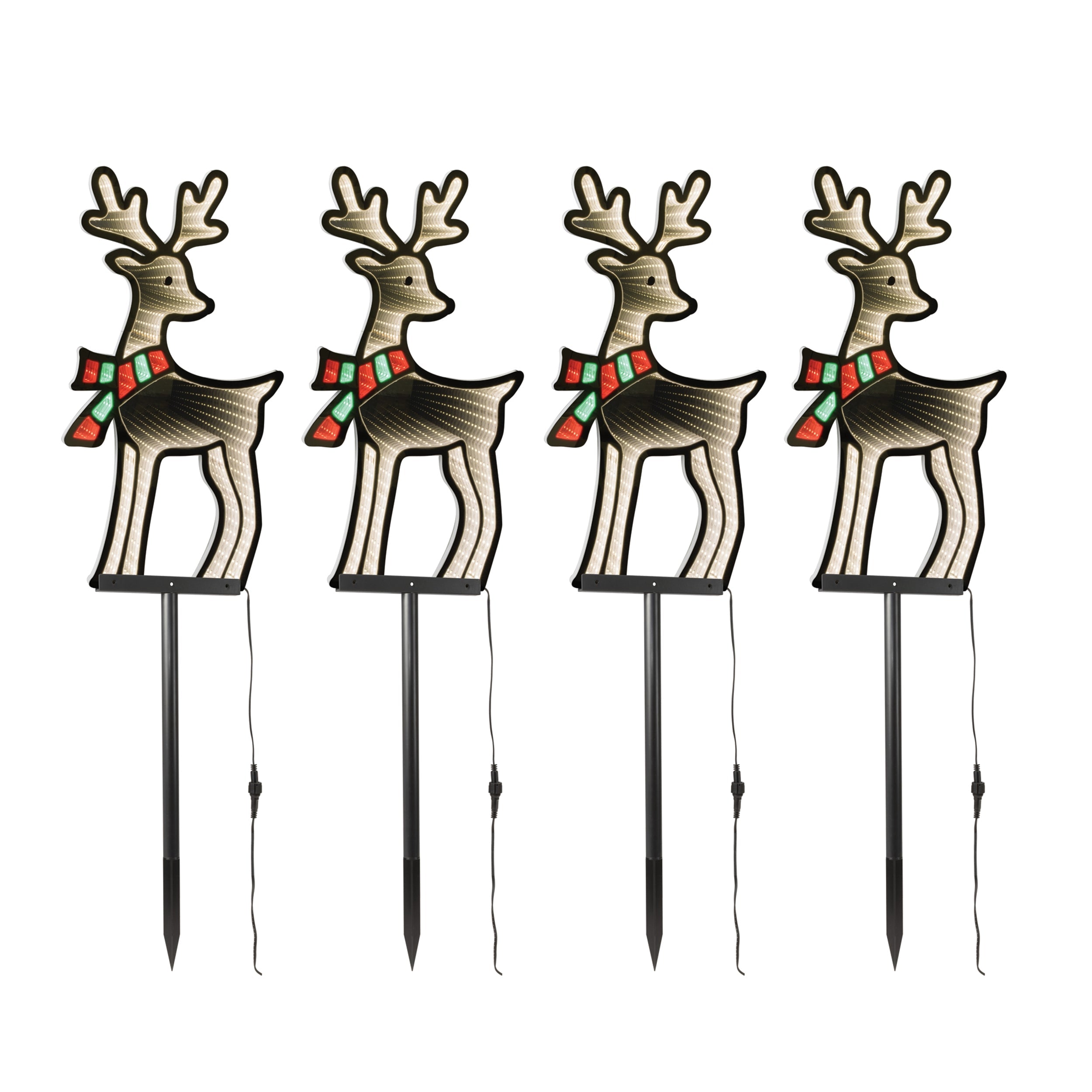 Reindeer Pathway Light Ekkolight (Set of 4)