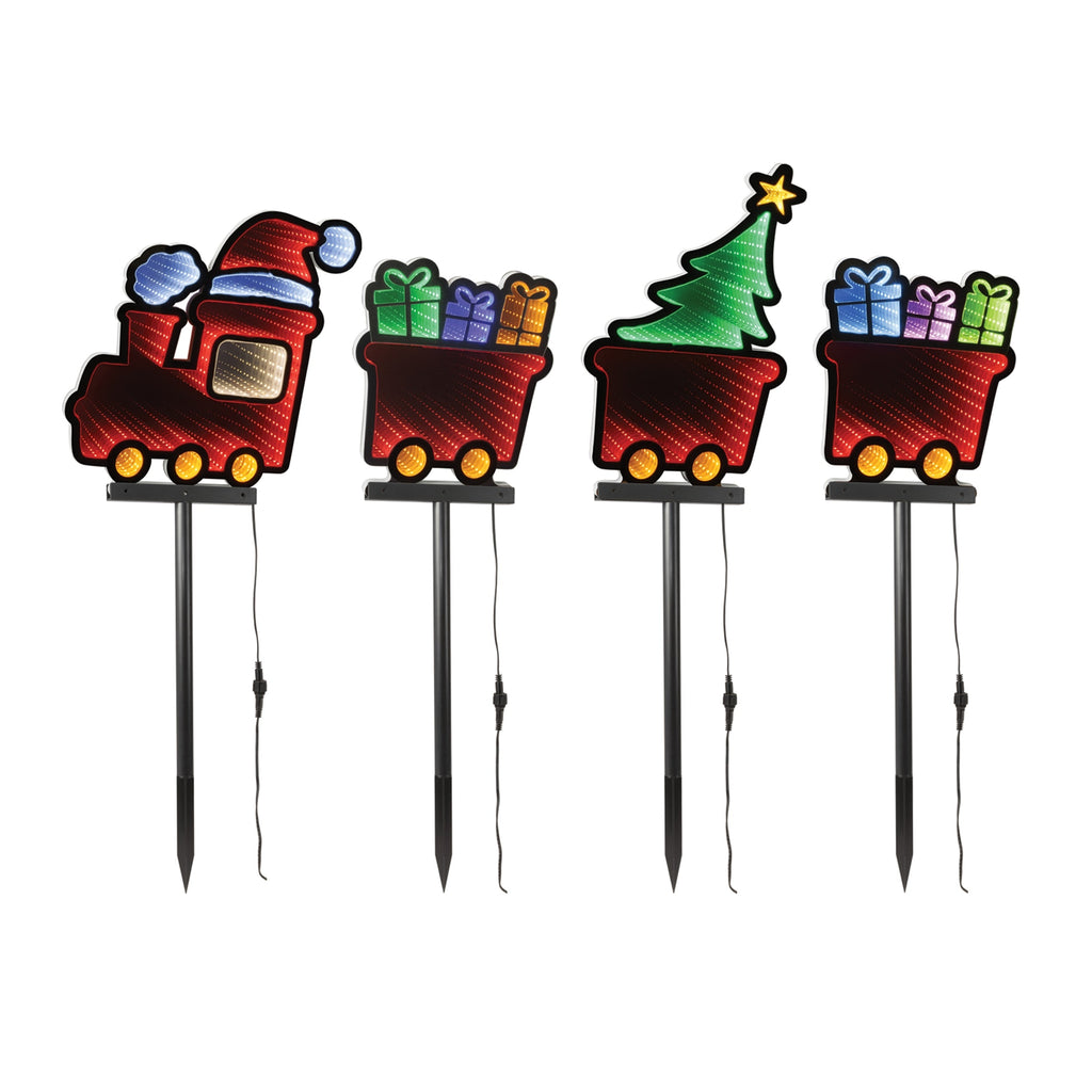 Holiday Train Pathway Light Ekkolight (Set of 4)