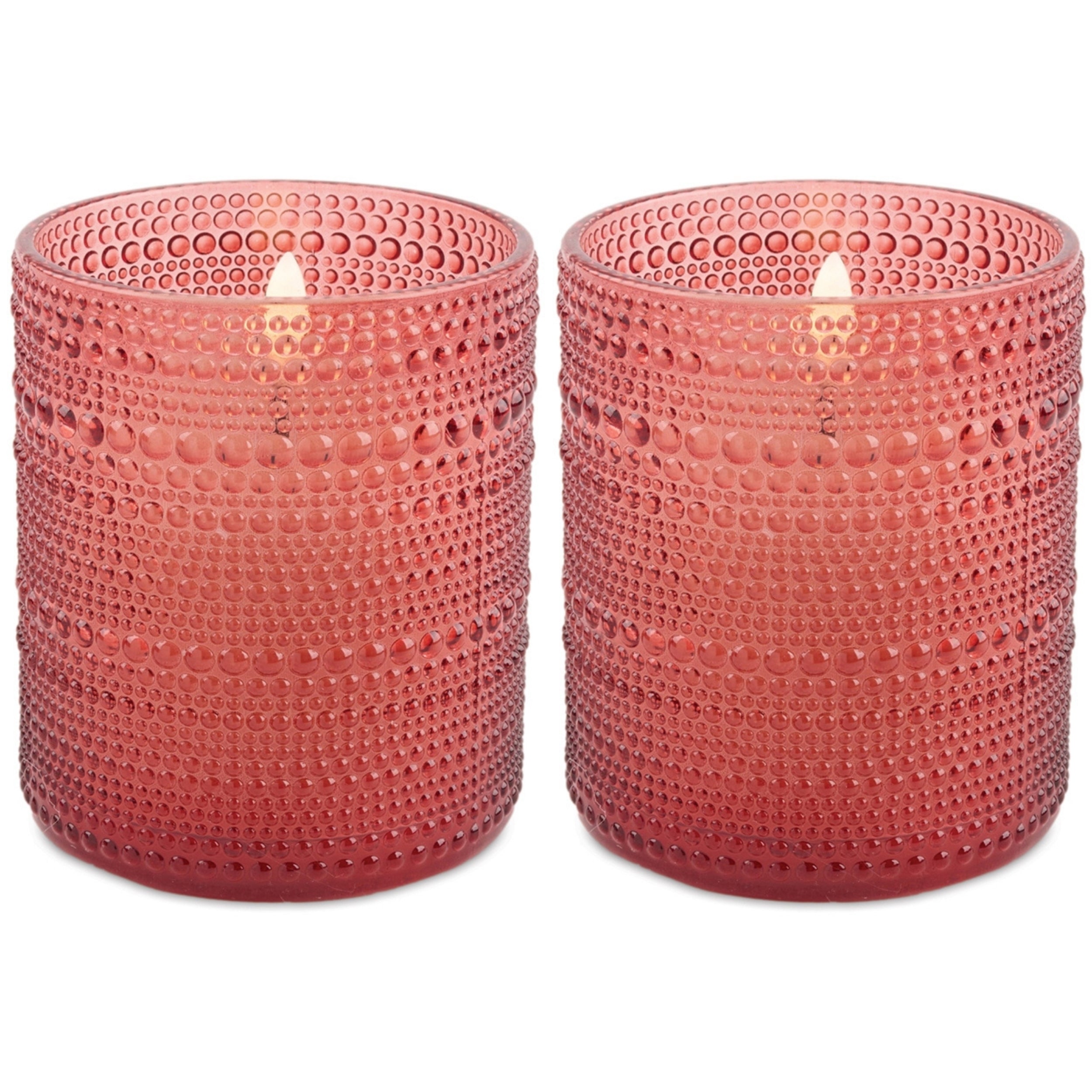 LED Votive Candle in Glass Jar (Set of 2)