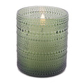 Soy Candle in Textured Glass Jar (Set of 2)