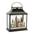 LED Lantern Scene with Village and Carolers 16"H