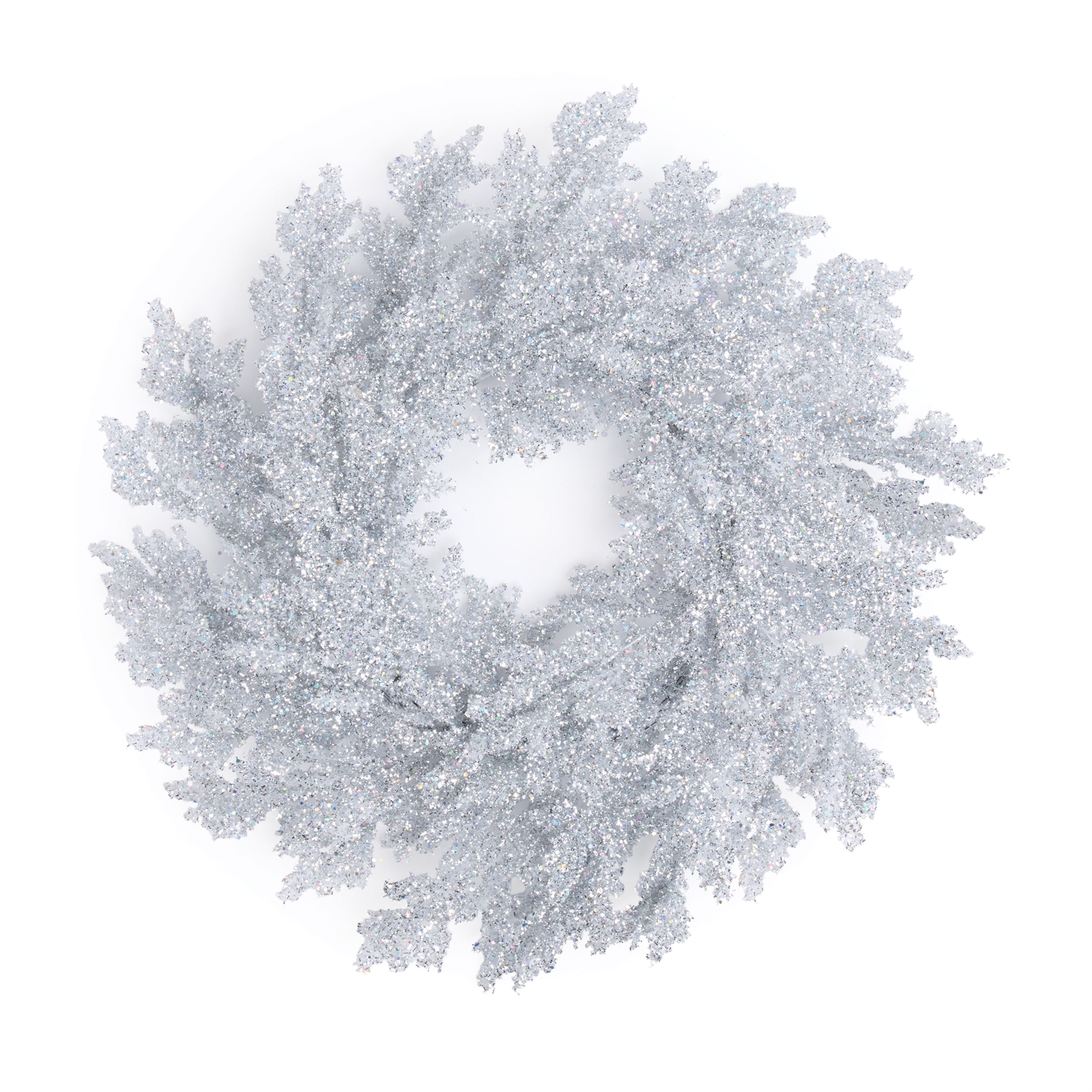 Glittered Pine Wreath 24"