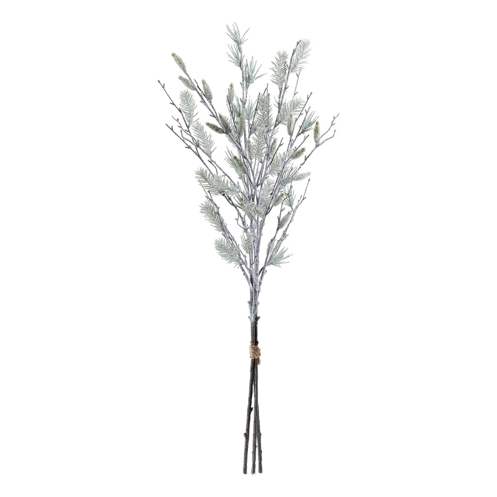 Snowy Oversized Pine Bundle 40"H