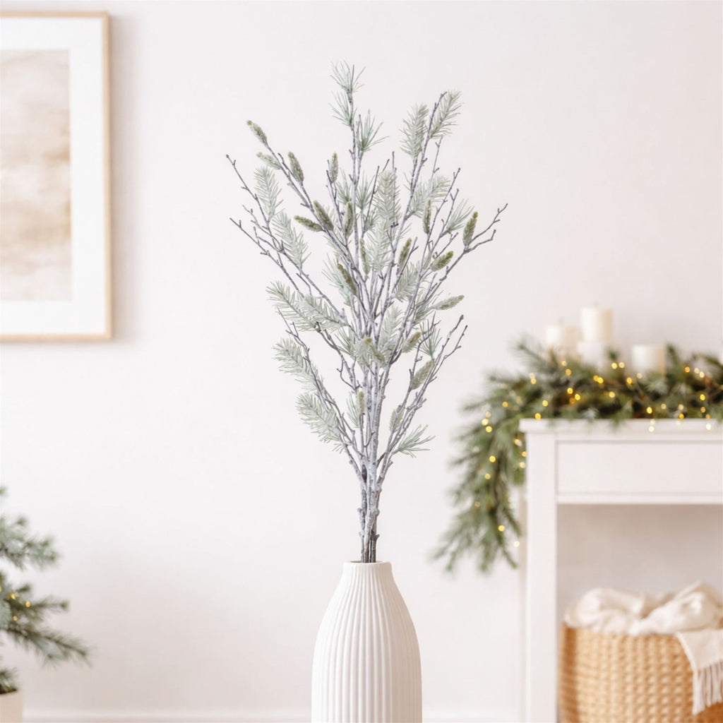 Snowy Oversized Pine Bundle 40"H