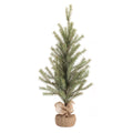 Glittered Pine Tree in Burlap 36"H