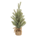 Glittered Pine Tree in Burlap 24"H