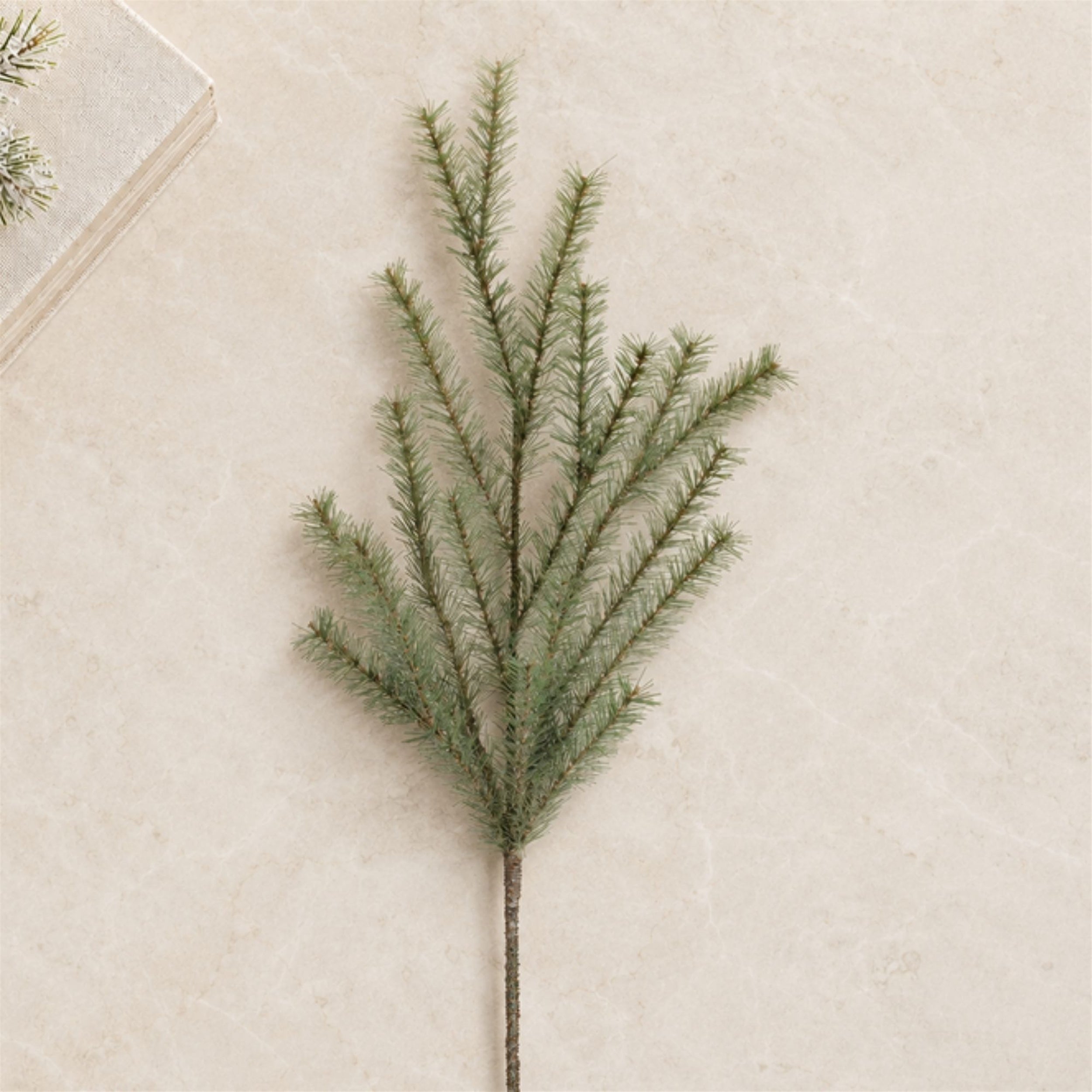 Glittered Pine Spray (Set of 2)