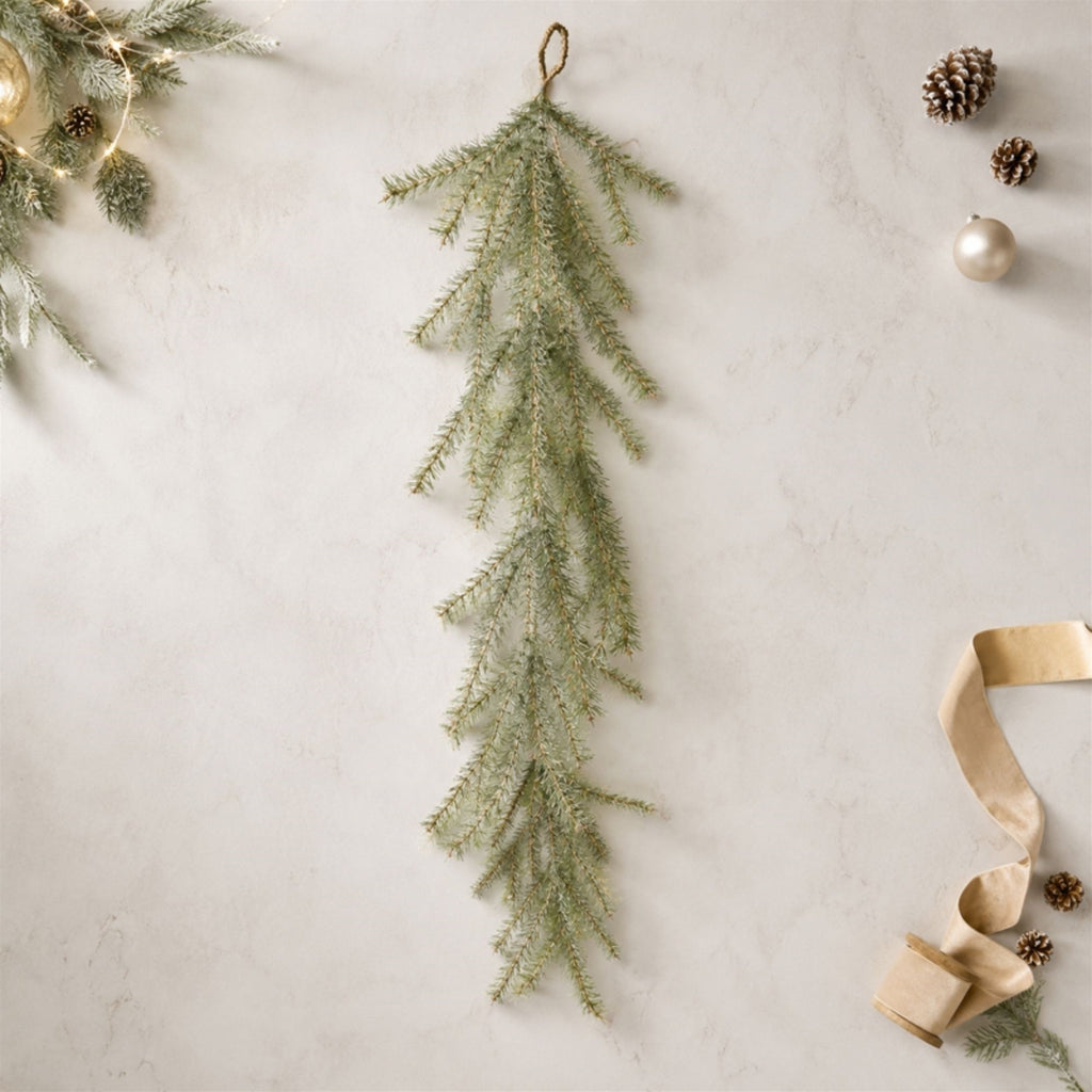 Glitter Pine Hanging Garland 48"