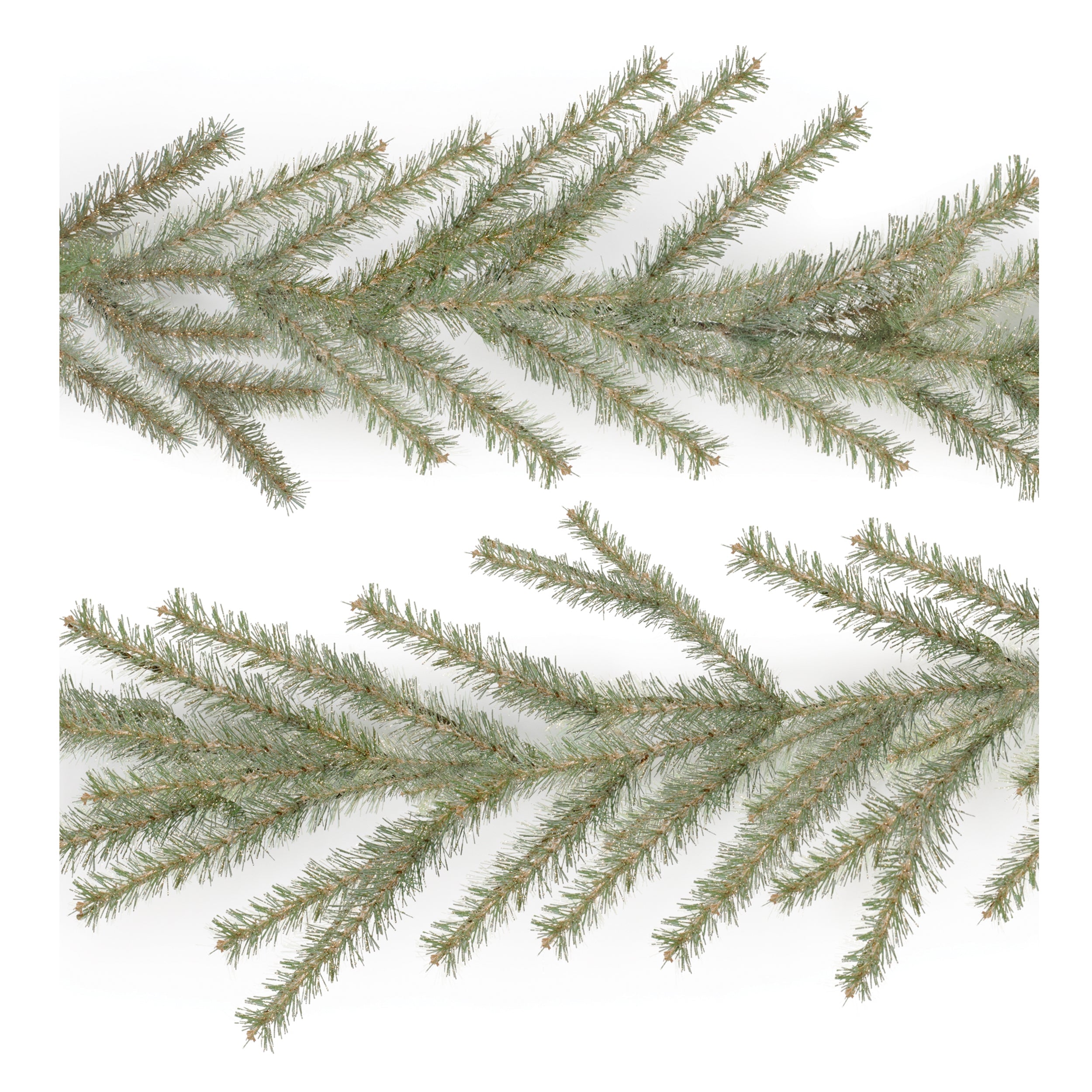 Glittered Pine Garland 6'L