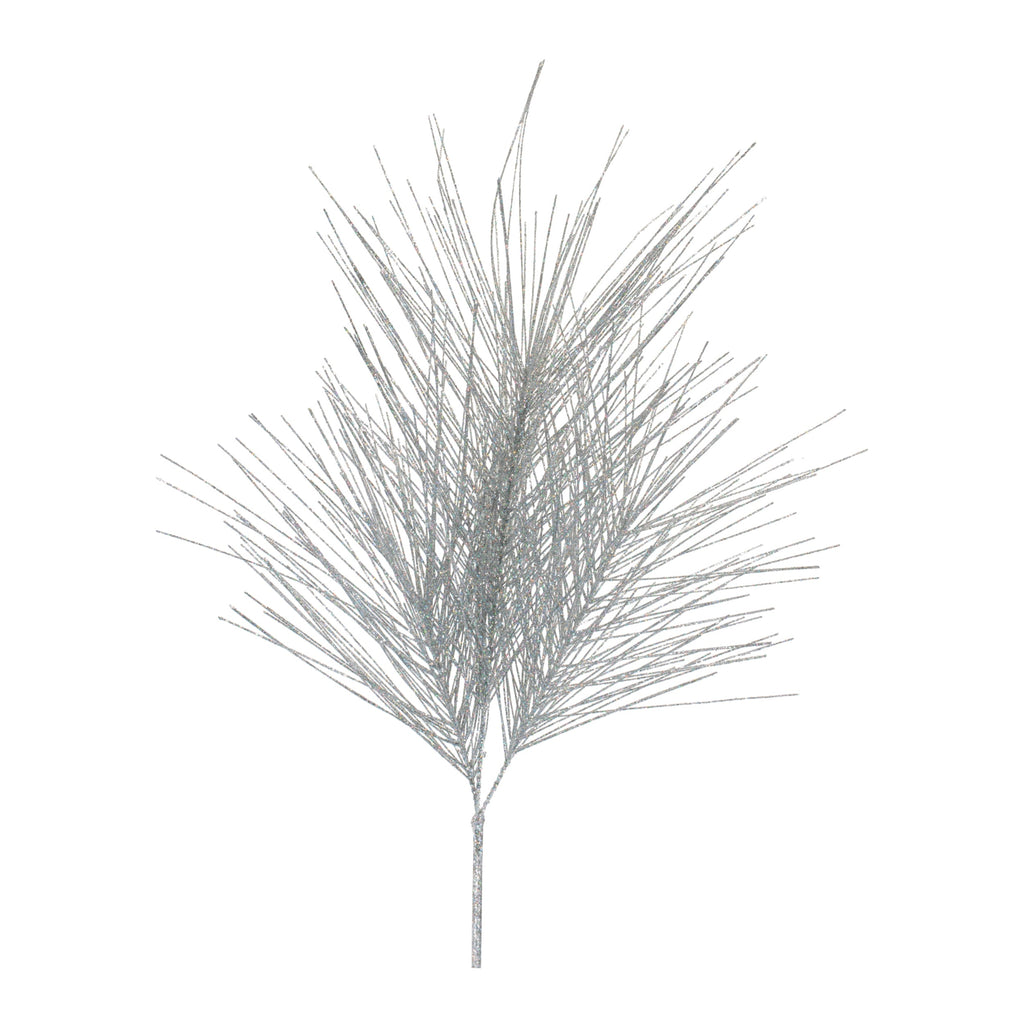 Glittered Pine Spray (Set of 4)