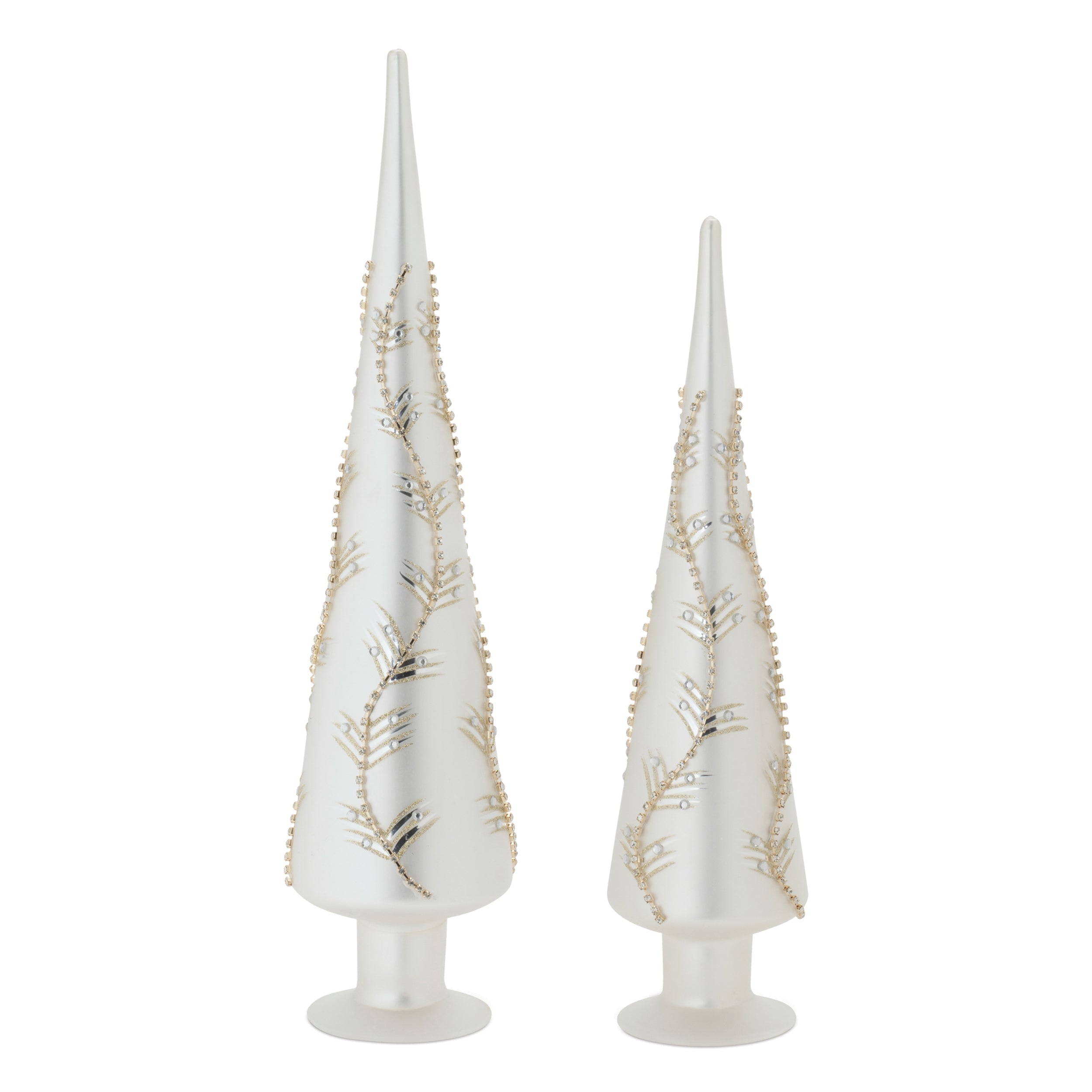 Jeweled Glass Finial Tree (Set of 2)
