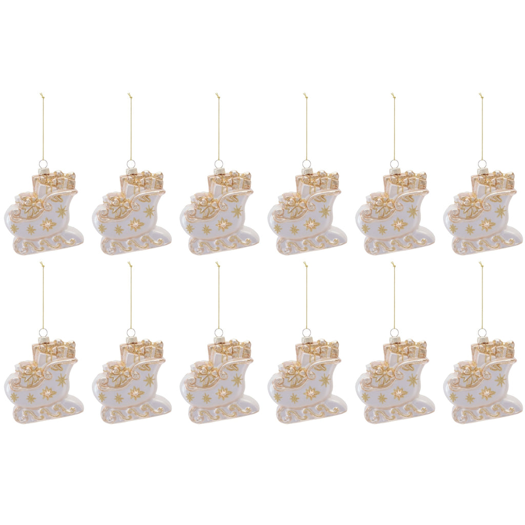 Sleigh Ornament Set (Set of 12)