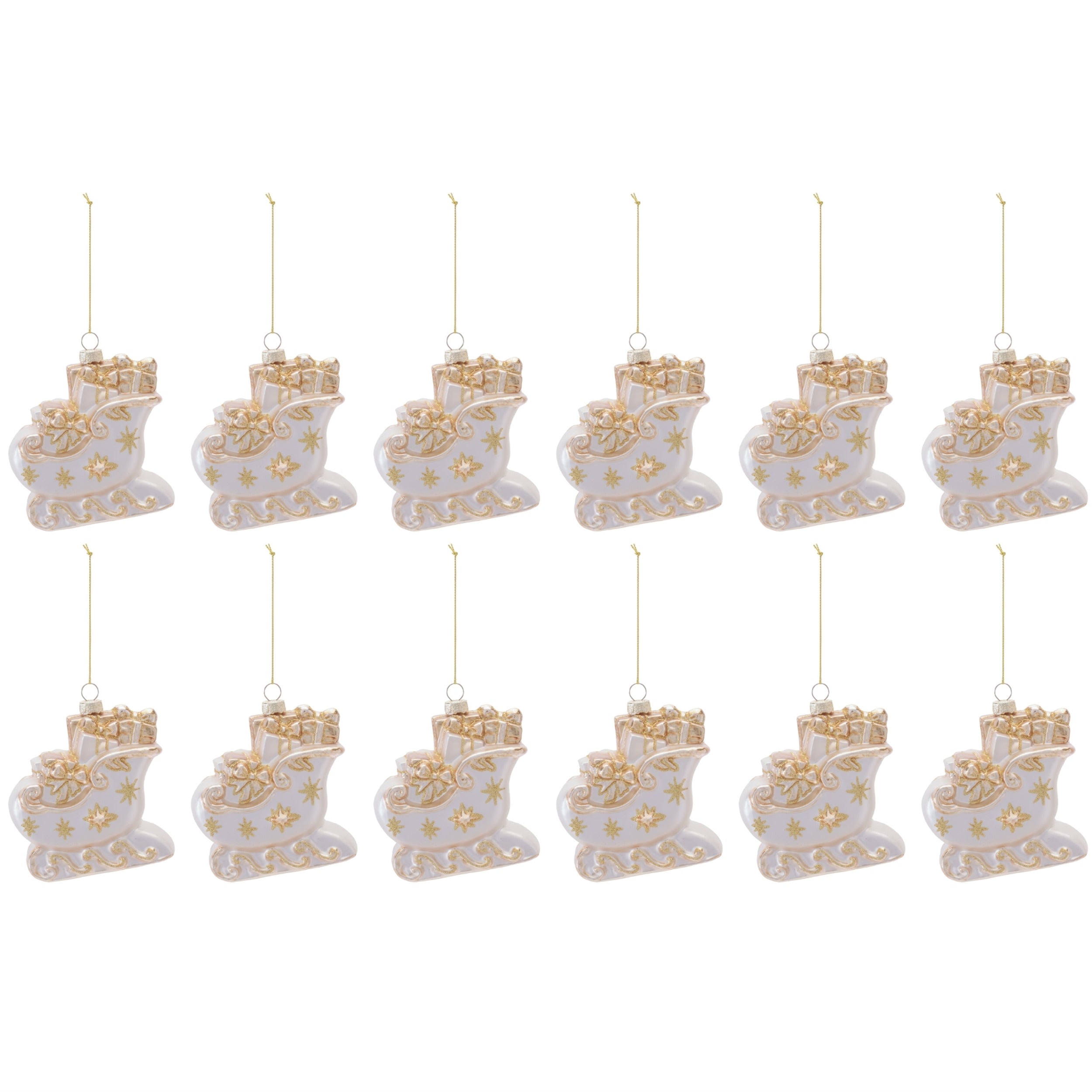 Sleigh Ornament Set (Set of 12)