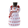Plush Snowman Christmas Countdown Shelf Sitter 20.5"H