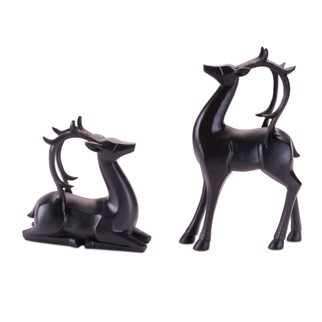 Modern Deer Statue (Set of 2)