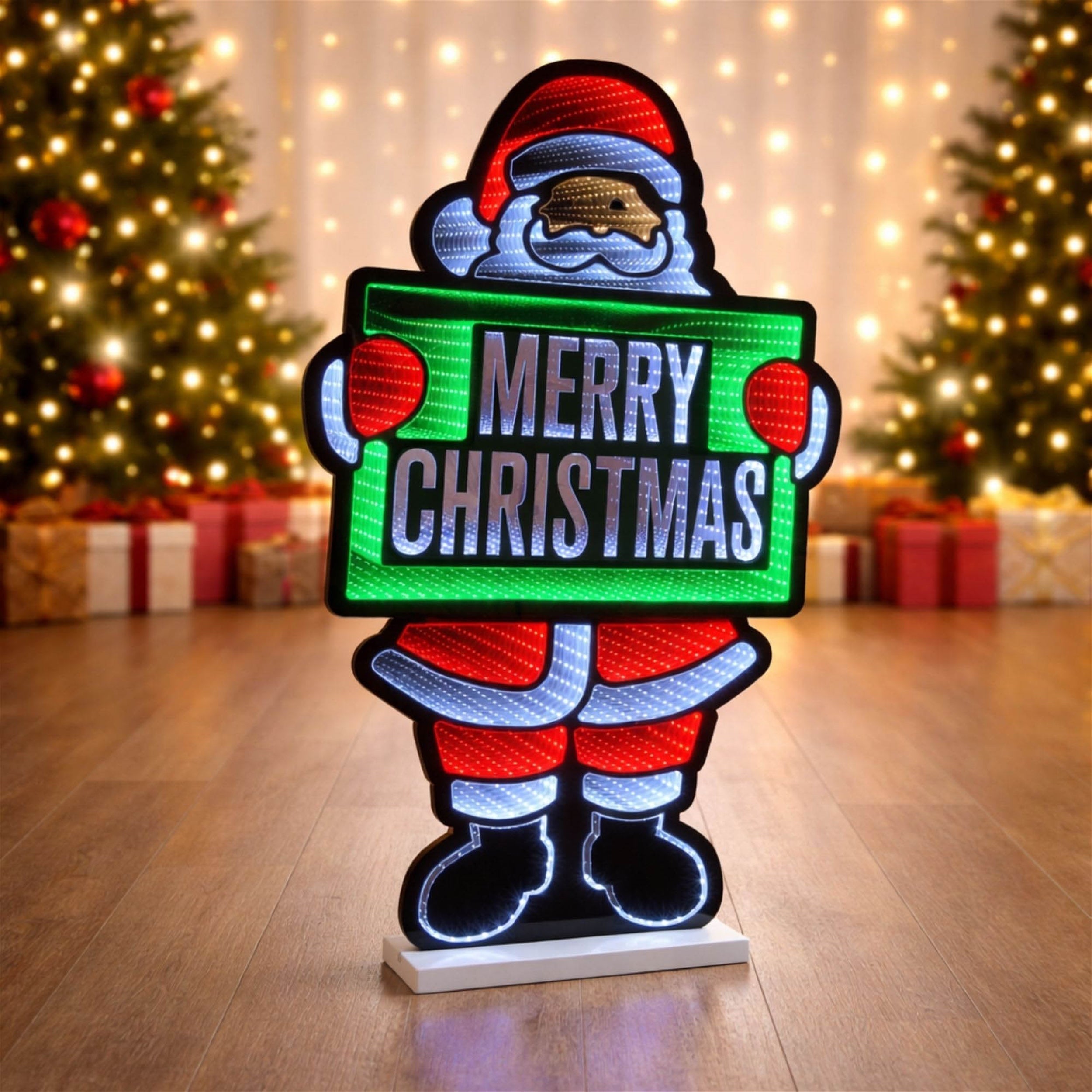Merry Christmas Santa Ekkolight 36"H