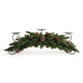 Pine and Pinecone Centerpiece Candle Holder 30"L
