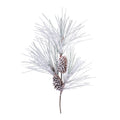 Flocked Long Needle Pine Spray (Set of 4)