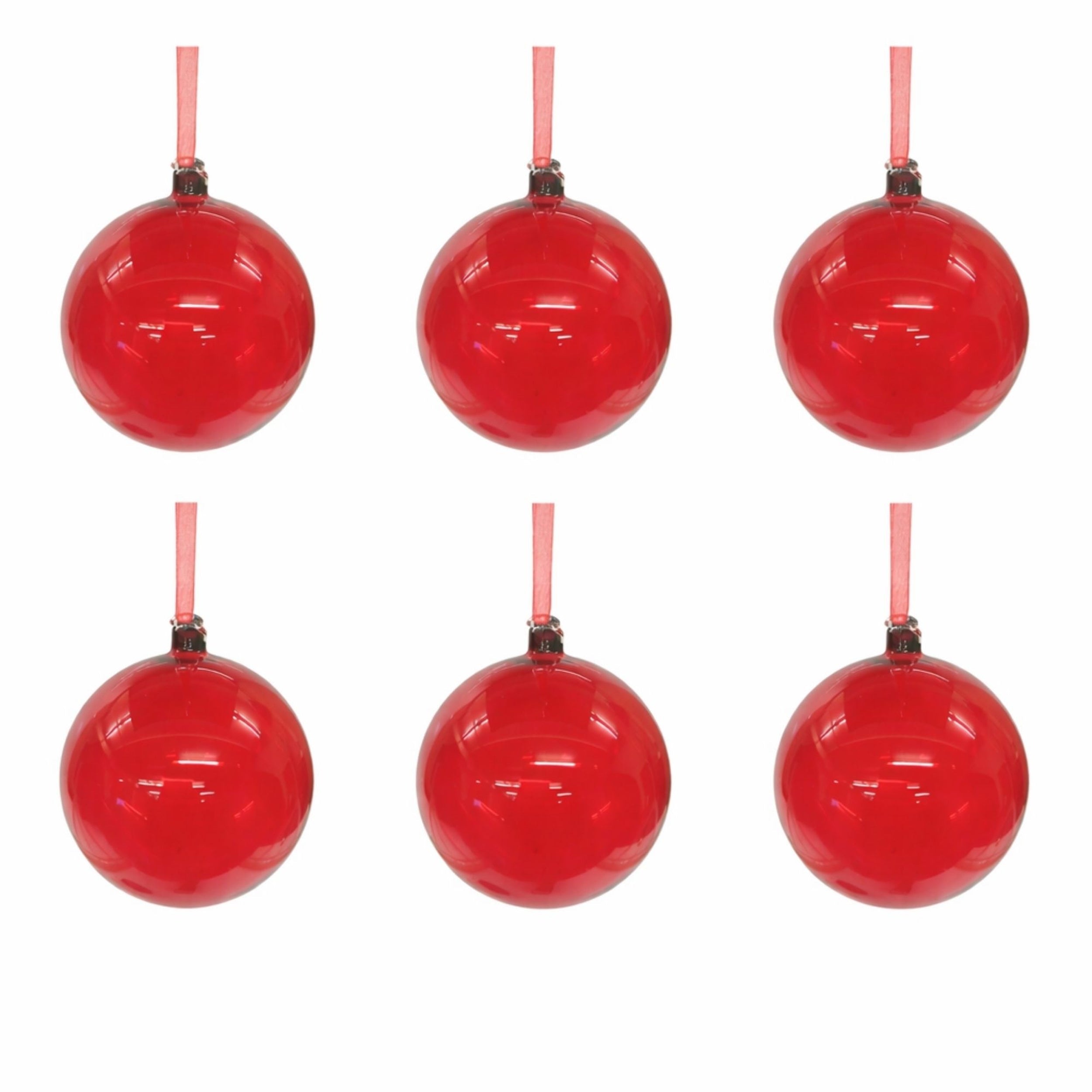 Glass Ball Ornaments (Set of 6)
