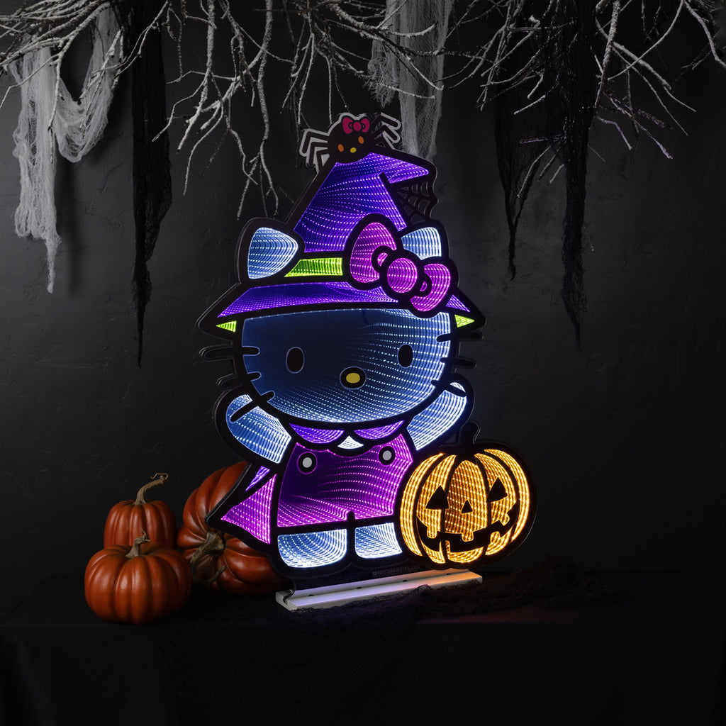 Hello Kitty Witch & Pumpkin Ekkolight 36"H