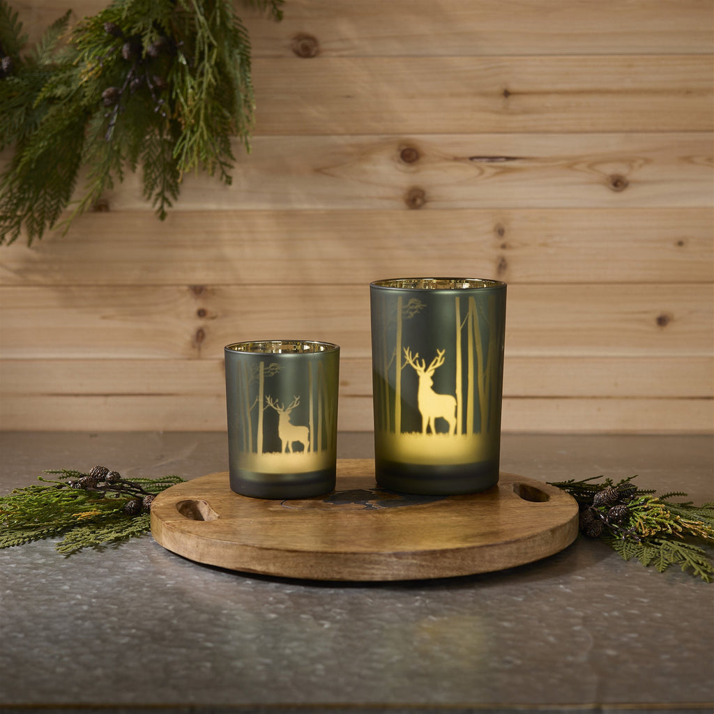 Mossy Oak Deer Candle Holder (Set of 2)