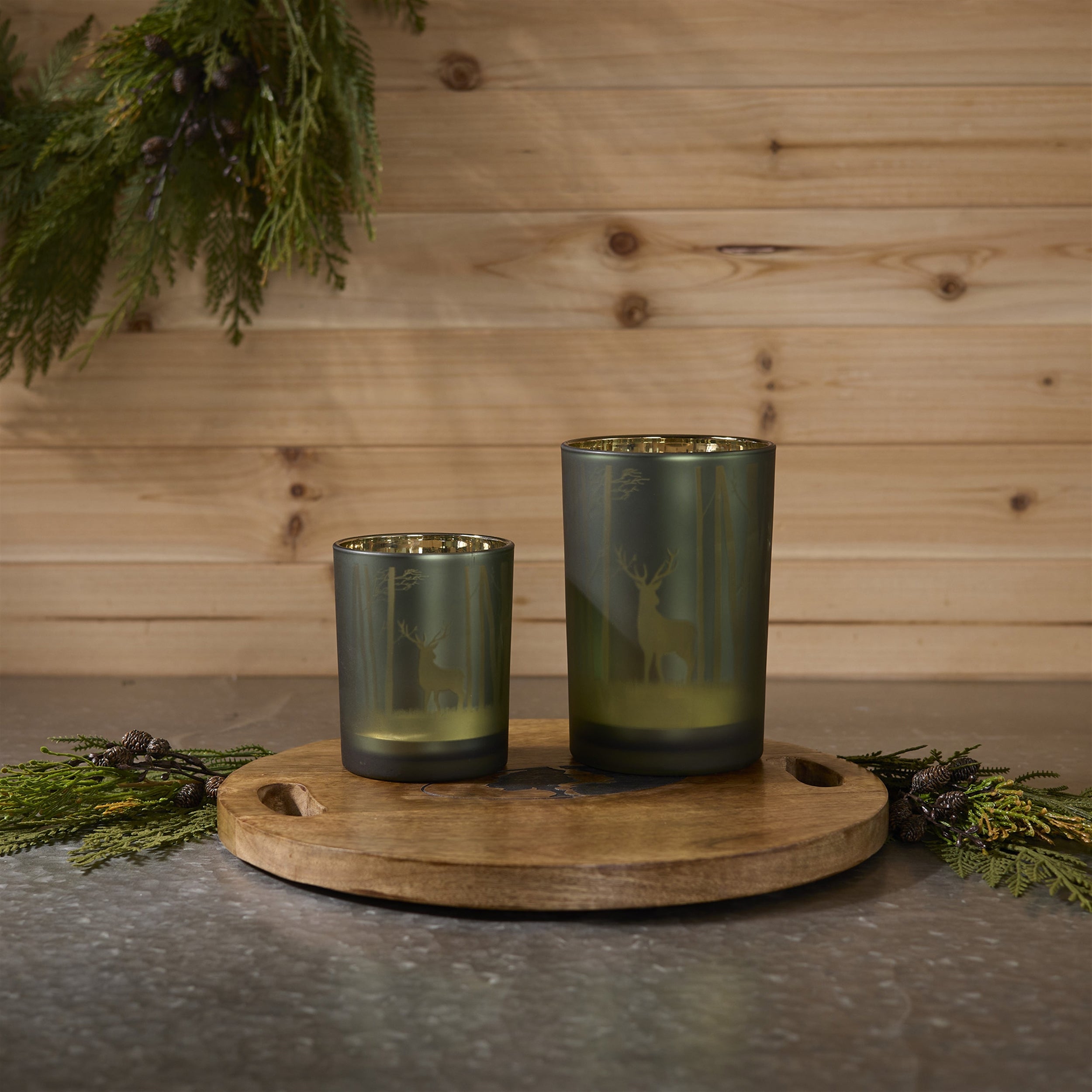 Mossy Oak Deer Candle Holder (Set of 2)