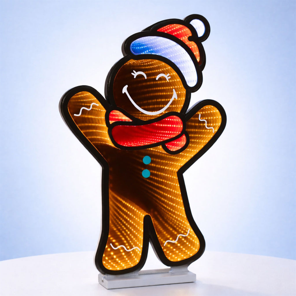 SmileyWorld¨_ Holiday Gingerbread Man Ekkolight 24"H