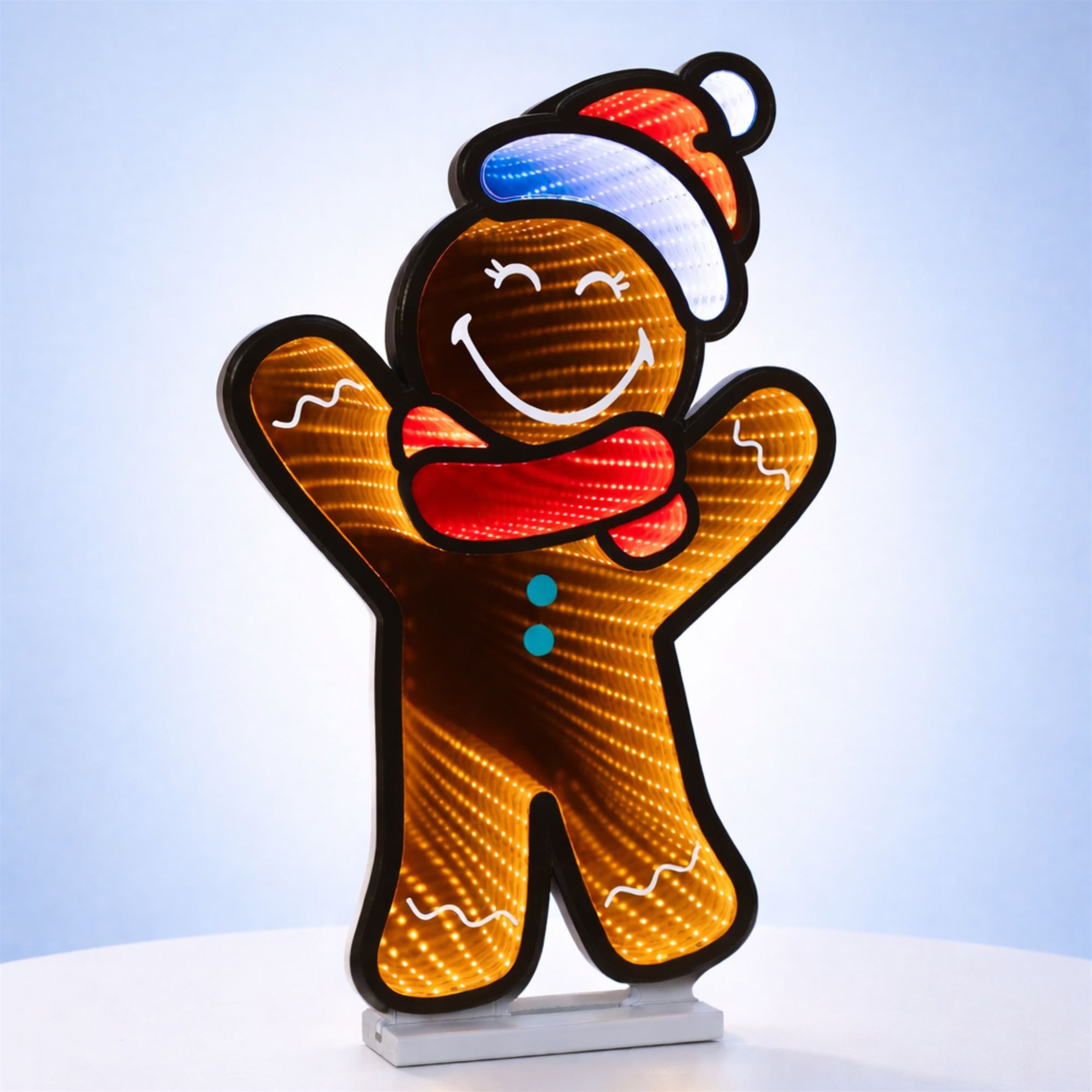 SmileyWorld¨_ Holiday Gingerbread Man Ekkolight 24"H
