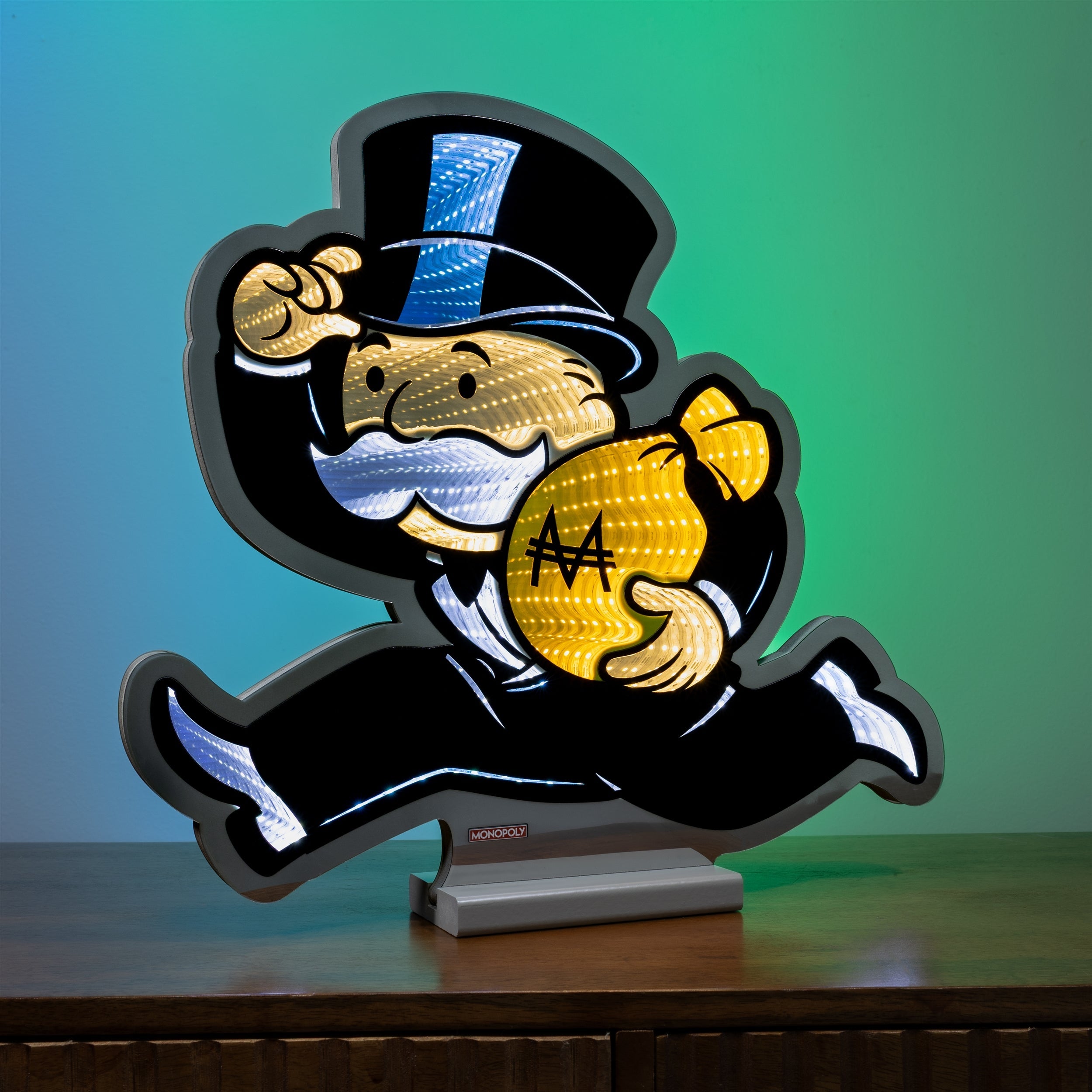 Monopoly Man w/Cash Bag Ekkolight 16"H