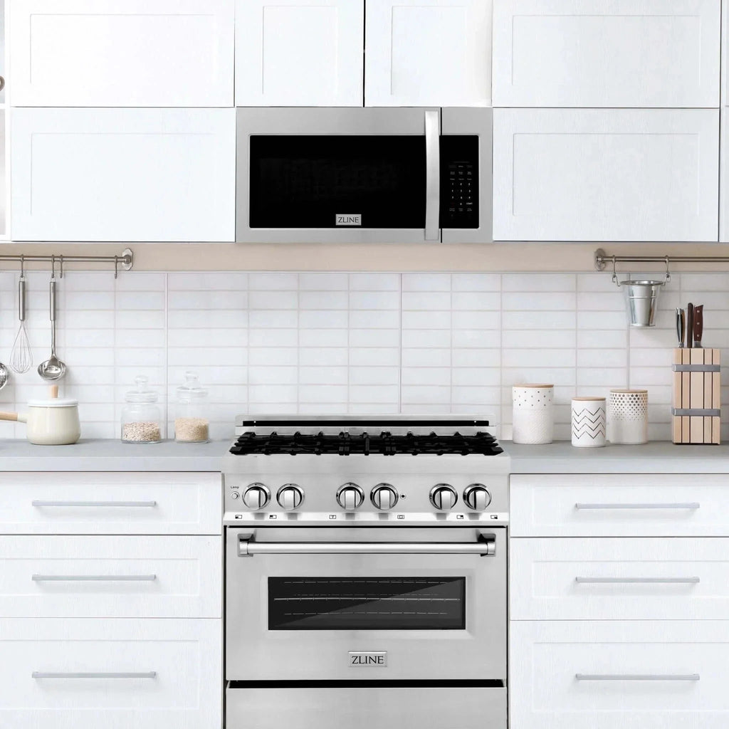 ZLINE 30 " Recirculating Over-the-Range Convection Microwave Oven Charcoal Filters Stainless Steel MWO-OTRCF-30